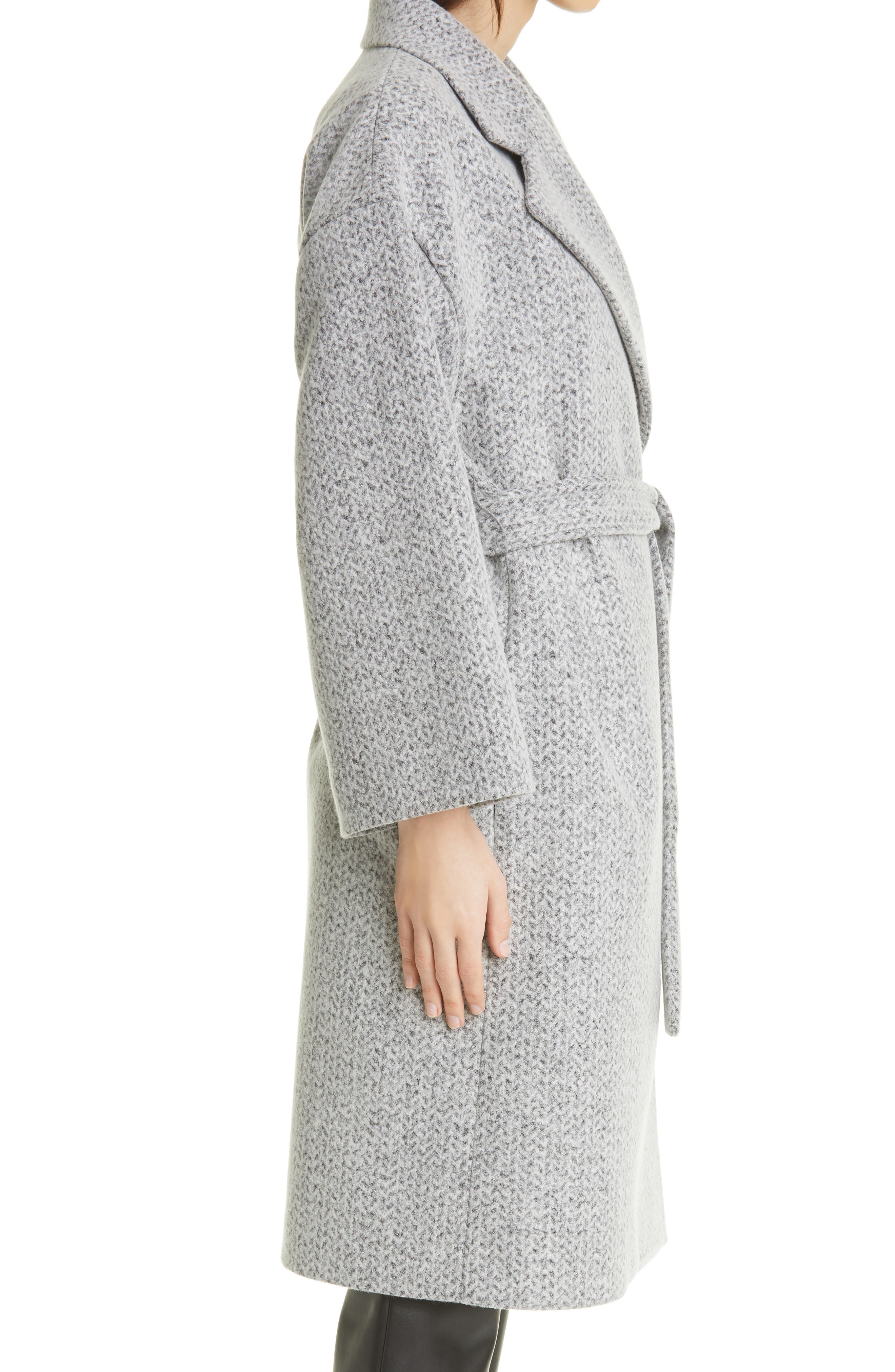 theory grey wool coat