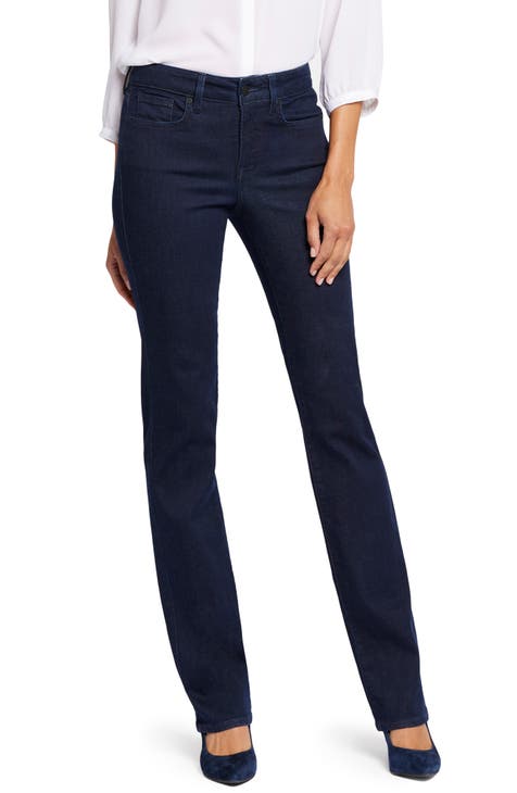 EUC NYDJ Tummy Tuck Women Real Curve Premium Denim High Rise Light Wash  Bootcut Jeans Sz 14