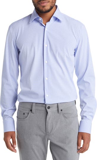 BOSS Hank Slim Fit Check Stretch Dress Shirt | Nordstrom