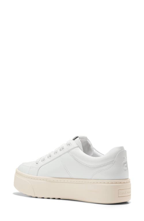 Shop Cole Haan Grandpro Max Platform Sneaker In Optic White