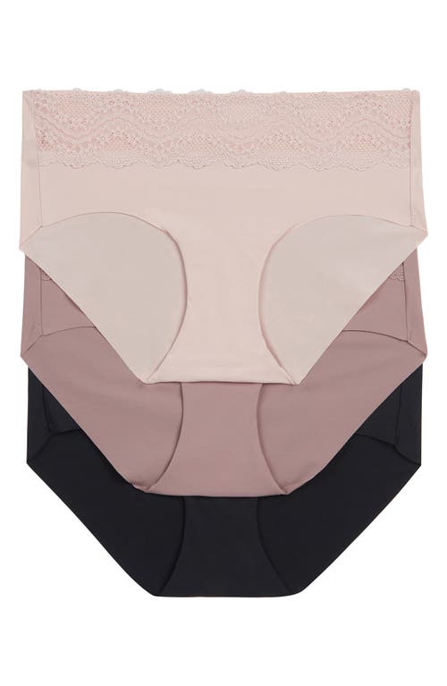 b. tempt'D by Wacoal bare Assorted 3-Pack Hipster Panties at Nordstrom,