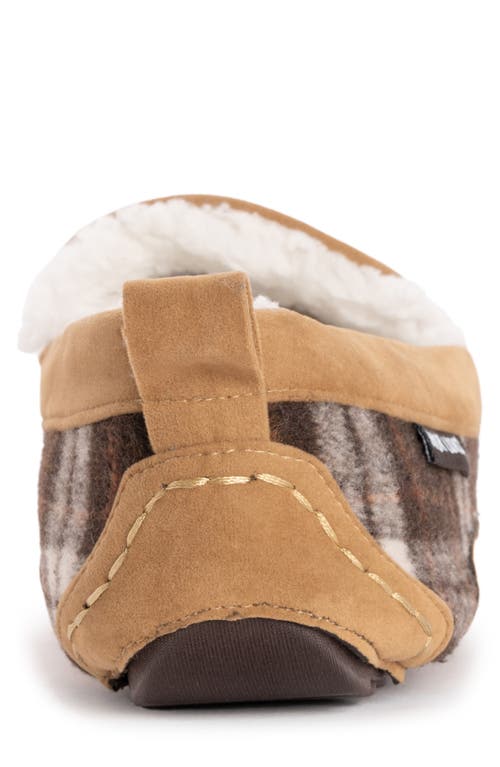 Muk Luks Emmett Faux Shearling Lined Slipper In Camel