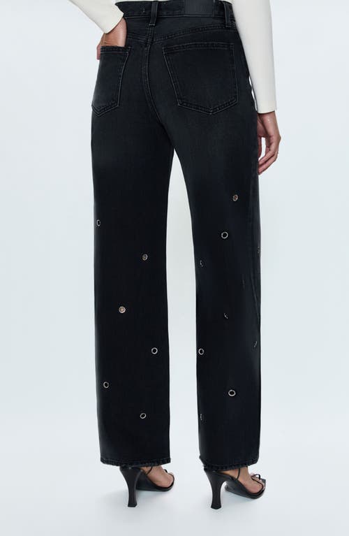 PISTOLA PISTOLA HENDRIX CRYSTAL EMBELLISHED EYELET JEANS 