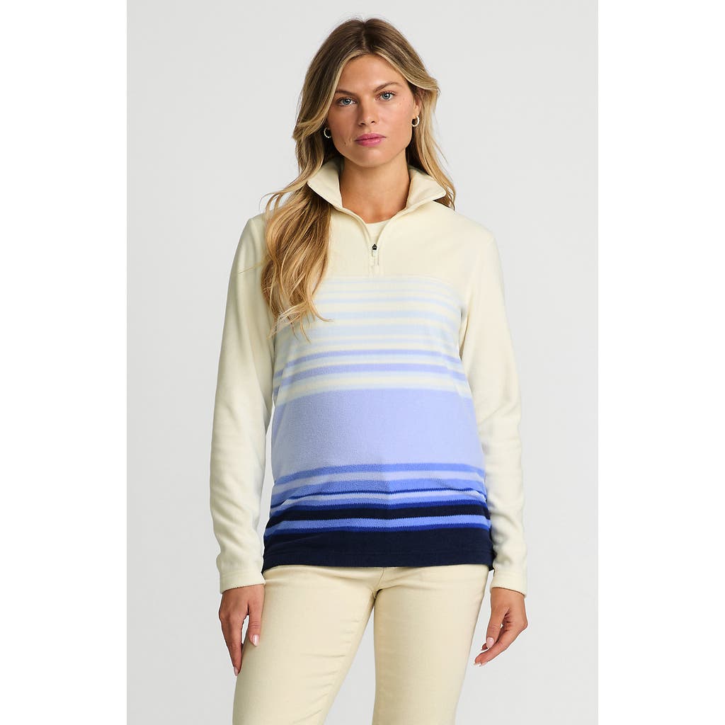 LANDS' END LANDS' END PLUS SIZE ANYWEATHER FLEECE QUARTER ZIP PULLOVER