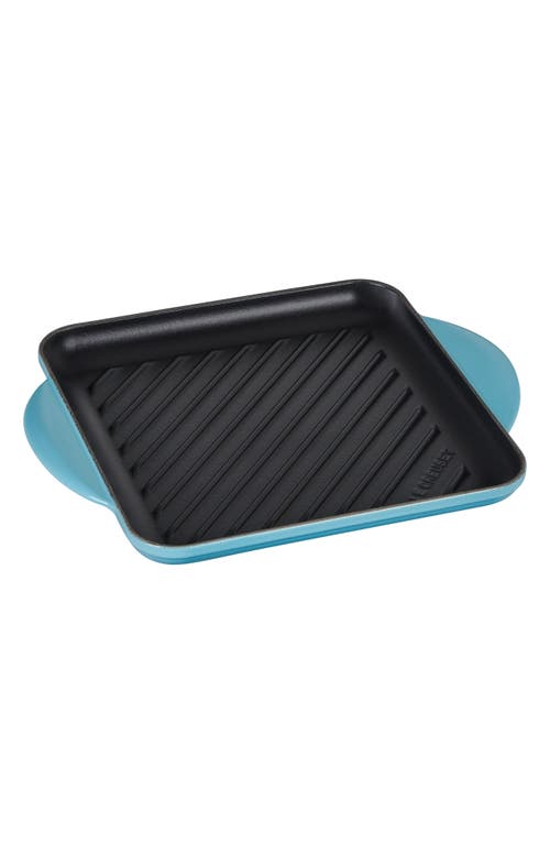 Le Creuset 9 1/2-Inch Square Griddle Pan in Caribbean