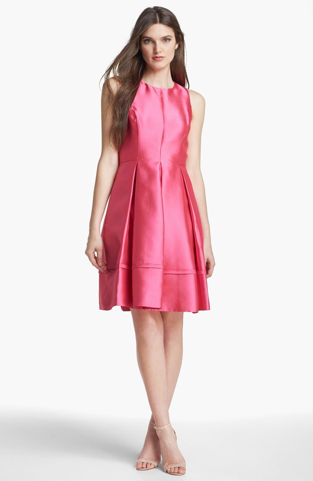 mikado fit and flare dress