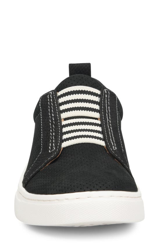 Comfortiva Tacey Leather Slip-on Sneaker In Black