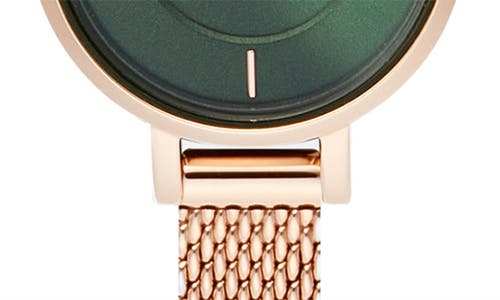 Daniel Wellington Petite Mini Melrose Mesh Watch, 19mm In Rose Gold