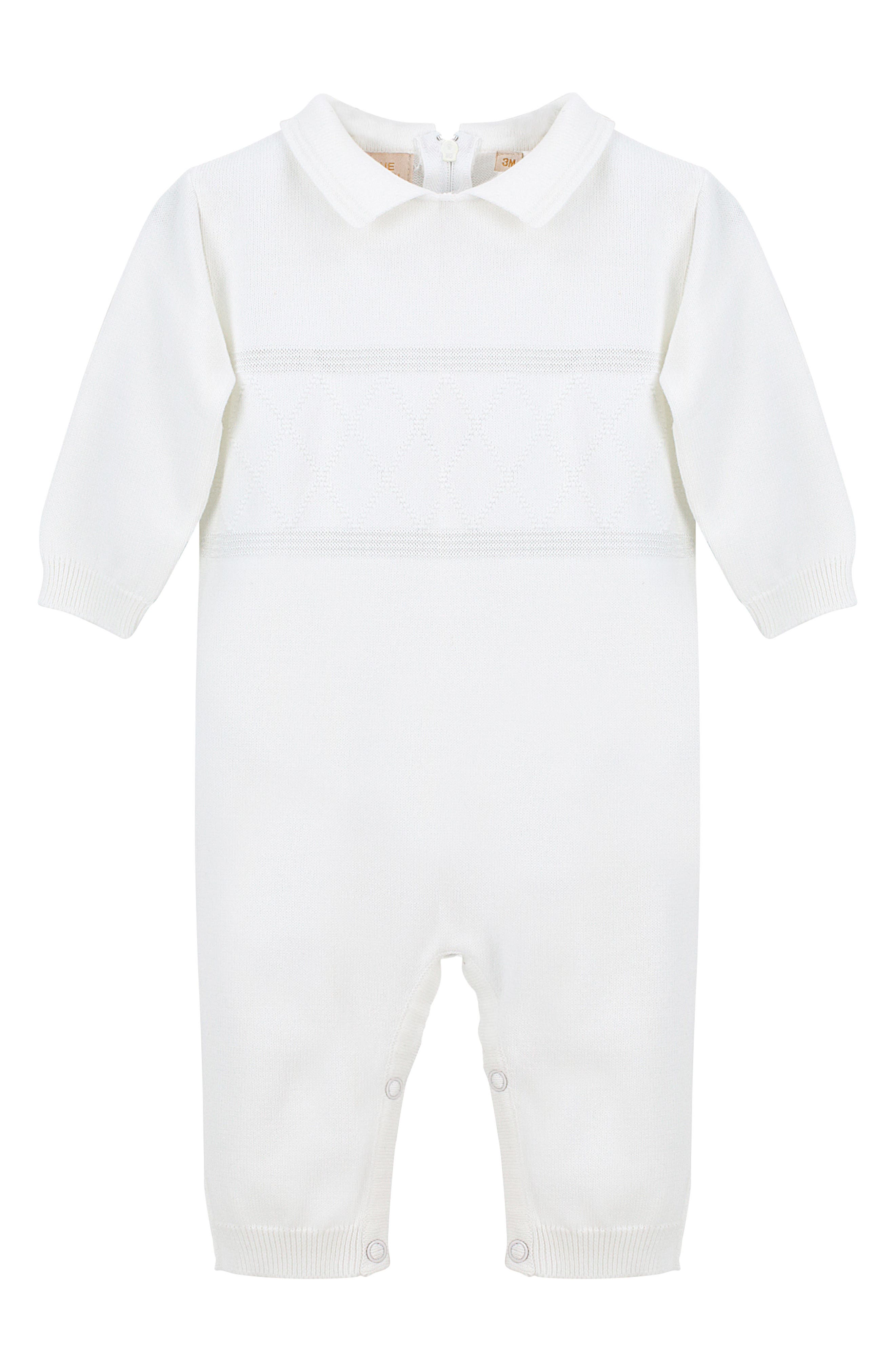 2PC Christening Romper w/Hat main image 0