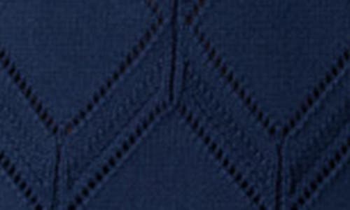 Shop Honor The Gift Diamond Knit Sweatpants In Navy