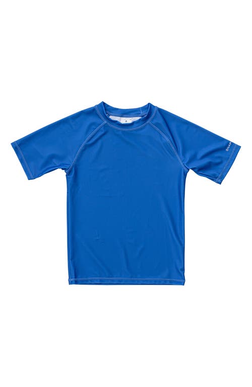 Snapper Rock Kids' Short Sleeve Rashguard in Blue at Nordstrom, Size 2T