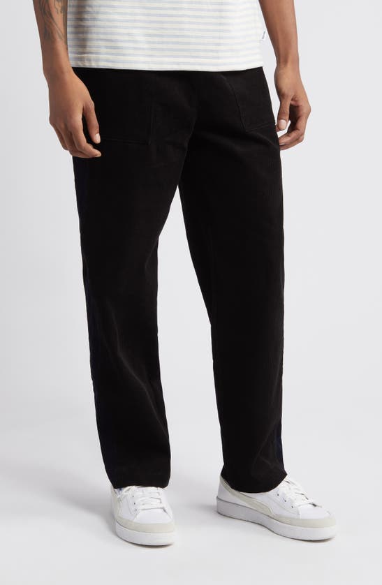 Shop Krost Cotton Corduroy Pants In Black