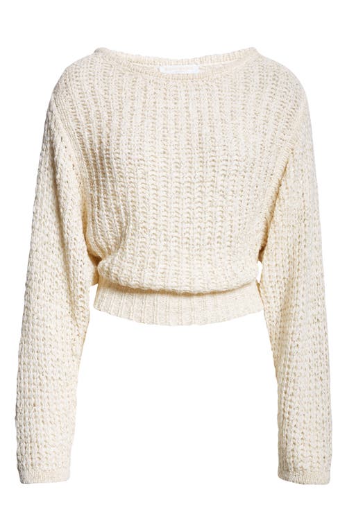 RAMY BROOK RAMY BROOK CLEA METALLIC BOAT NECK SWEATER 