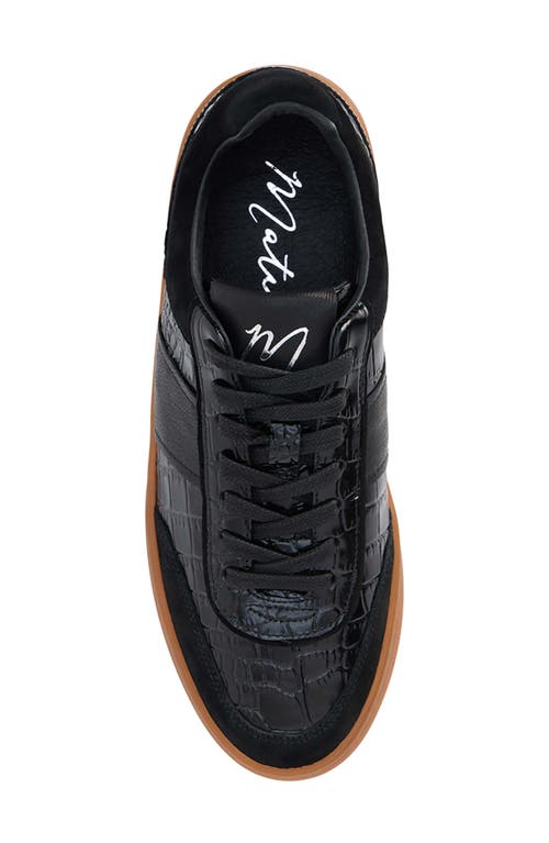 Matisse Quincy Sneaker In Black Croc