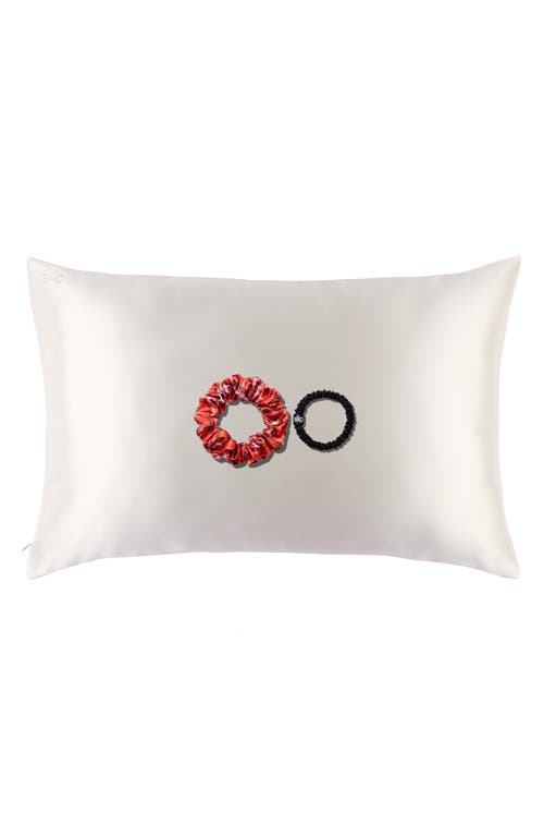 Shop Slip Pure Silk Queen Pillowcase & Scrunchie Set (limited Edition) $109 Value In Rosemary