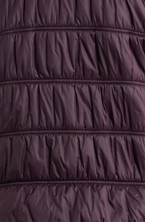 Shop Eileen Fisher Ruched High Collar Vest In Violet