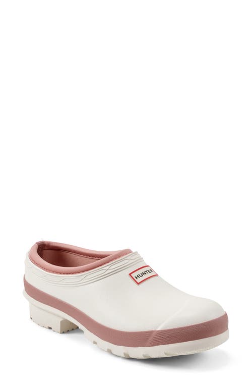 Shop Hunter Neoprene Gardener Clog In British Ice/rococo Blush