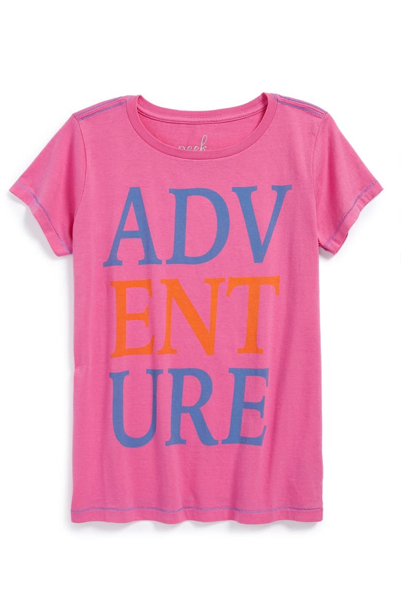 Peek 'Adventure' Graphic Cotton Tee (Toddler Girls, Little Girls & Big ...