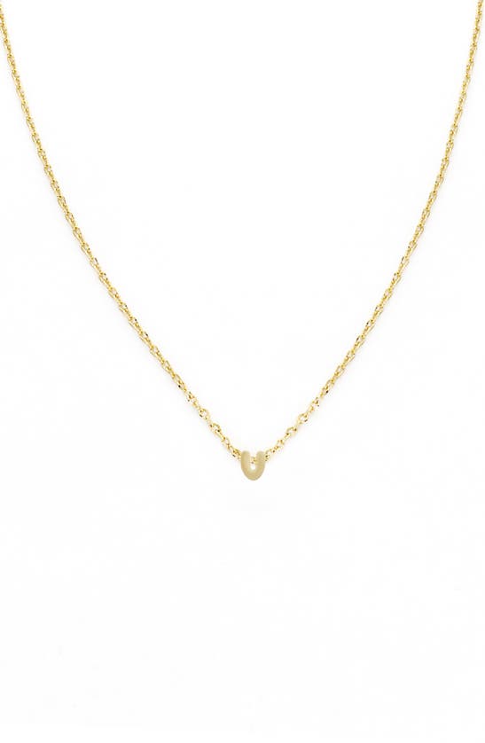 Panacea Bubble Initial Necklace In Burgundy