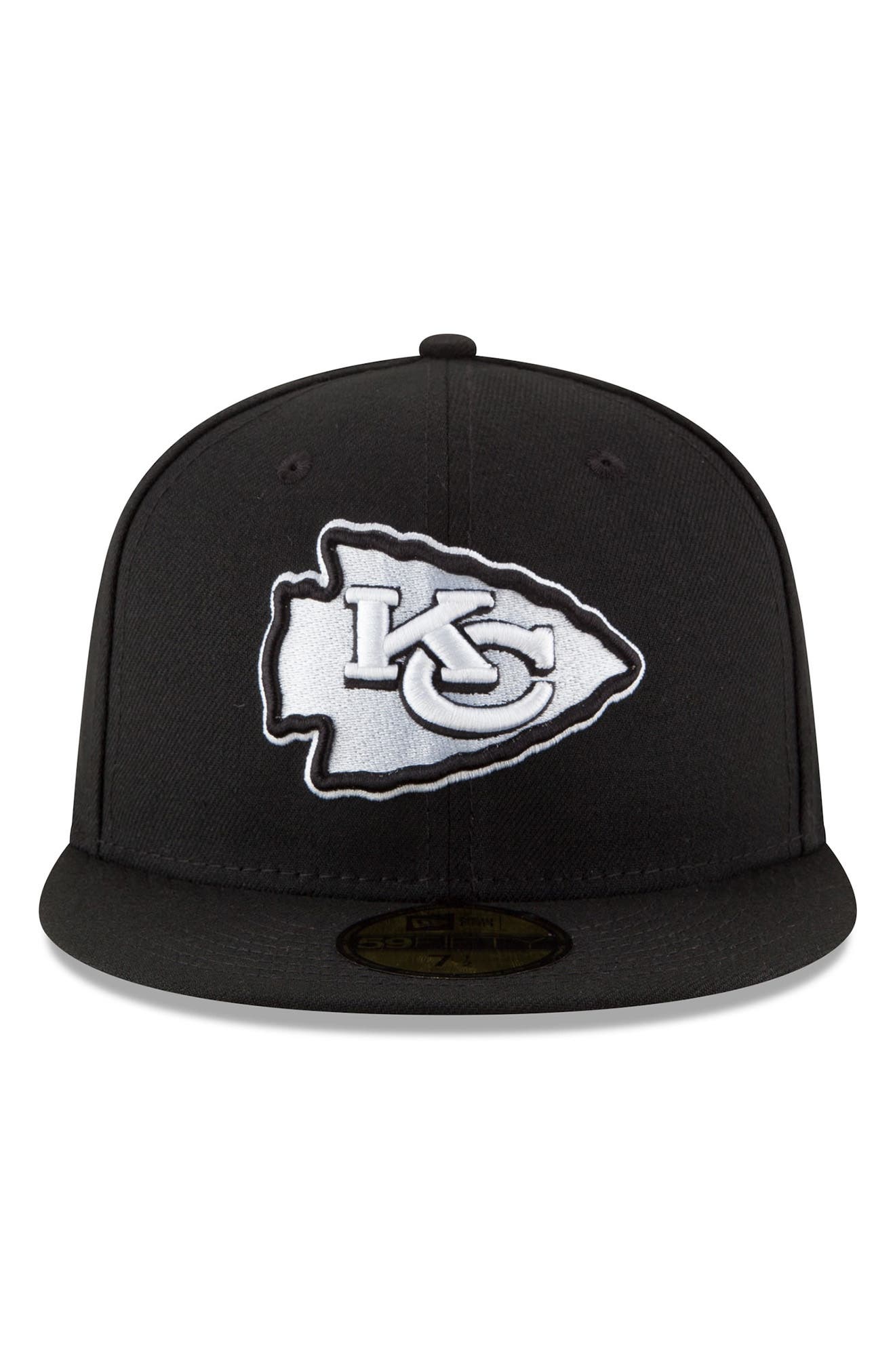 black kc fitted hat