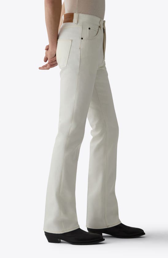 Shop Blk Dnm 77 Bootcut Organic Cotton Jeans In Off White