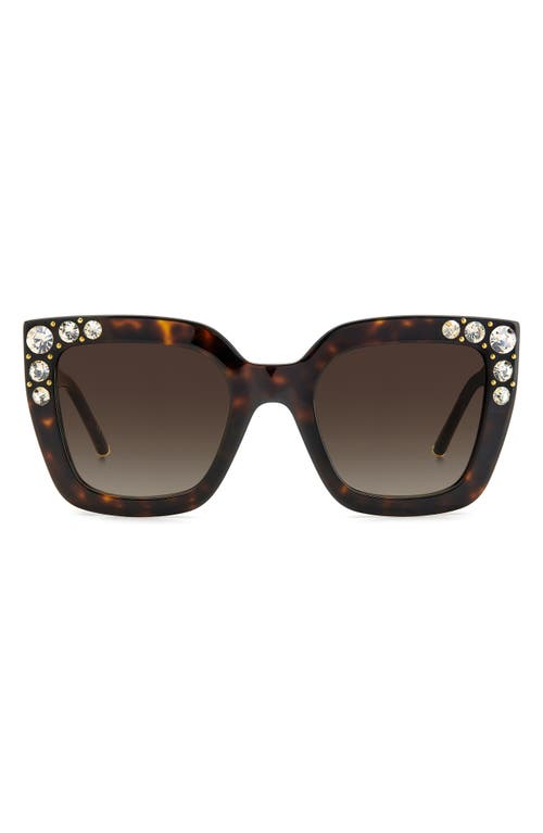 Carolina Herrera 52mm Square Sunglasses In Brown