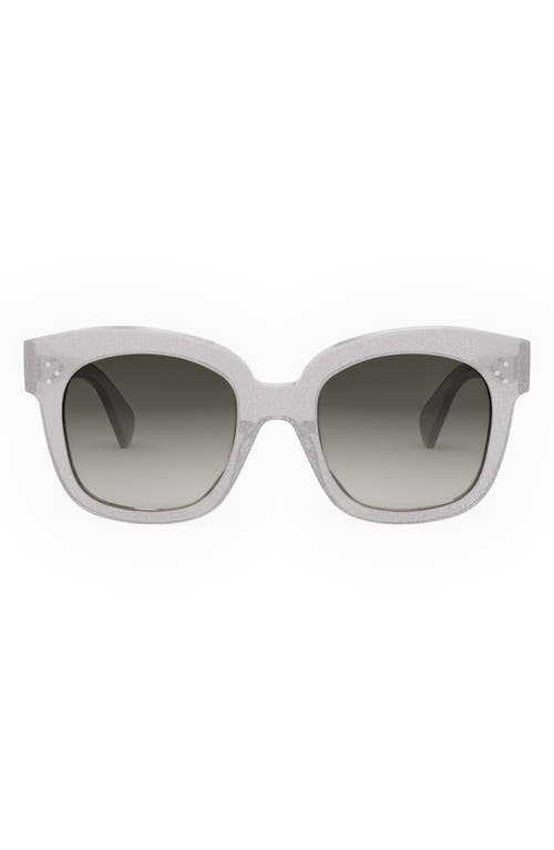 CELINE 54mm Square Sunglasses in Grey/Other /Gradient Smoke at Nordstrom