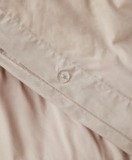 Shop Pact Organic Cool-air Percale Duvet Cover In Oat