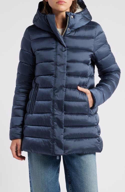 Save The Duck Danis Water Resistant Nylon Puffer Jacket In Blue