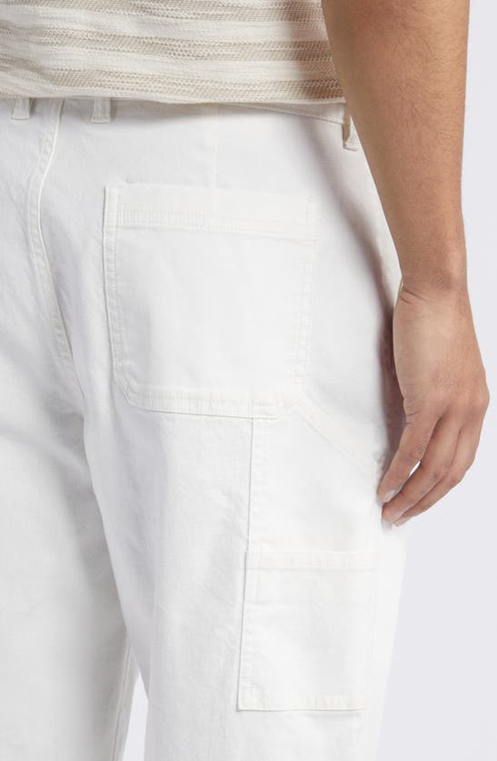 Shop Treasure & Bond Workwear Pants In Ivory Egret