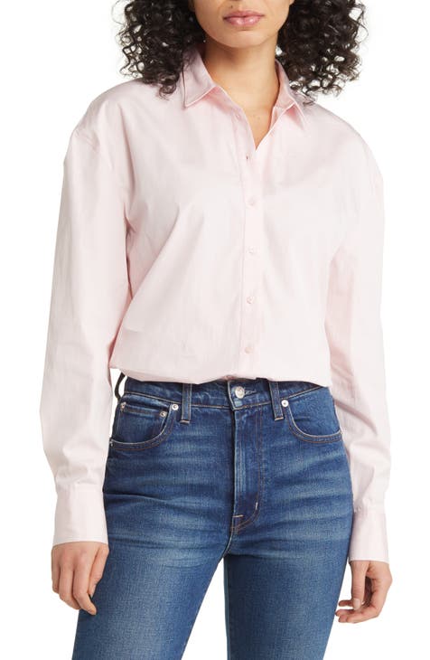 Women's Pink Button Up Tops | Nordstrom