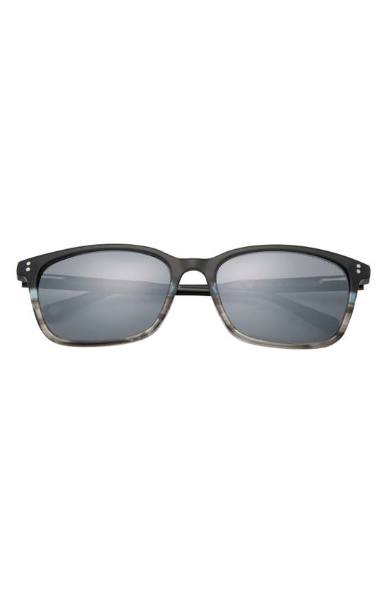 Ted Baker 58mm Polarized Rectangular Sunglasses In Grey