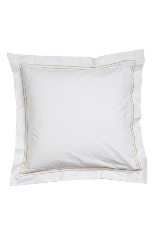 SFERRA Grande Hotel Euro Sham in White/Taupe at Nordstrom