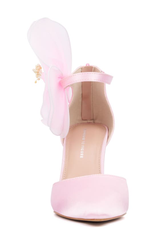Shop Fashion To Figure Meadow Floral Pump In Baby Pink