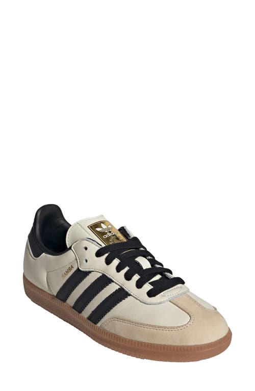 Adidas Originals Adidas Gender Inclusive Samba Sneaker In White/black/sand