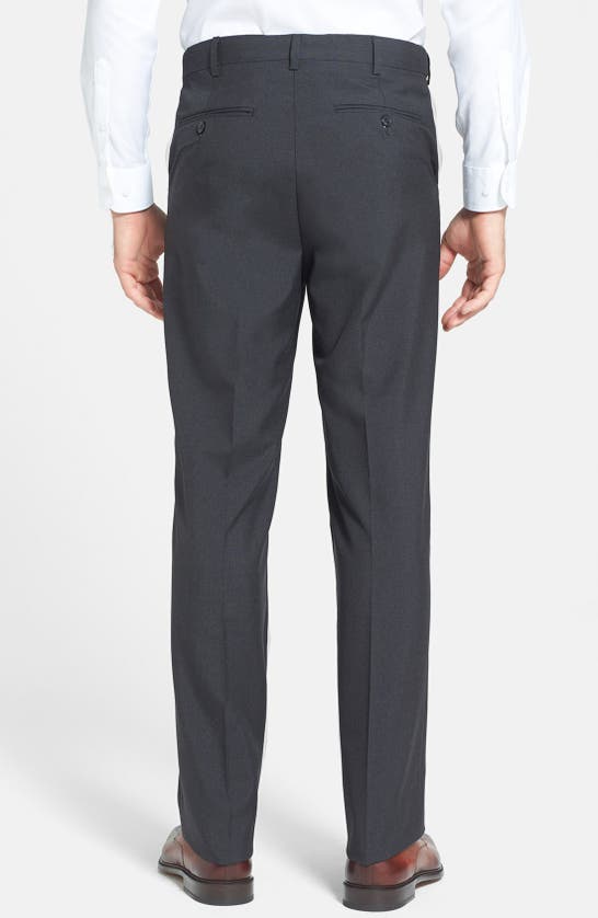 BERLE BERLE SELF SIZER WAIST PLAIN WEAVE FLAT FRONT WASHABLE TROUSERS