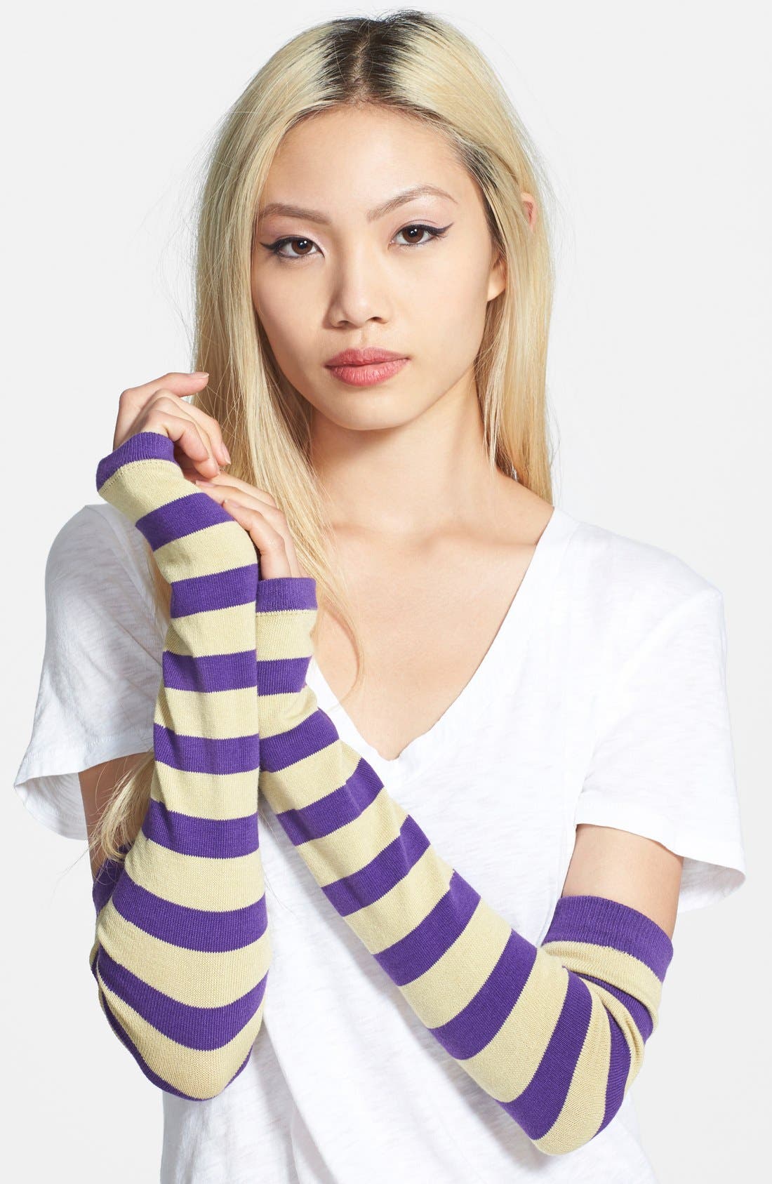 FiveLo 'UW' Stripe Arm Socks Nordstrom