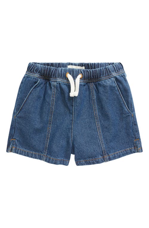 Reiss Kids' Marloe Drawstring Denim Shorts Blue at Nordstrom,