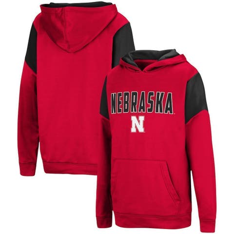 Colosseum Kids' Youth Red Louisville Cardinals Live Hardcore Raglan  Pullover Hoodie