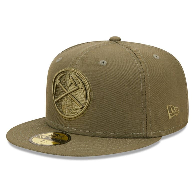 New Era Olive Denver Nuggets Color Pack 59fifty Fitted Hat
