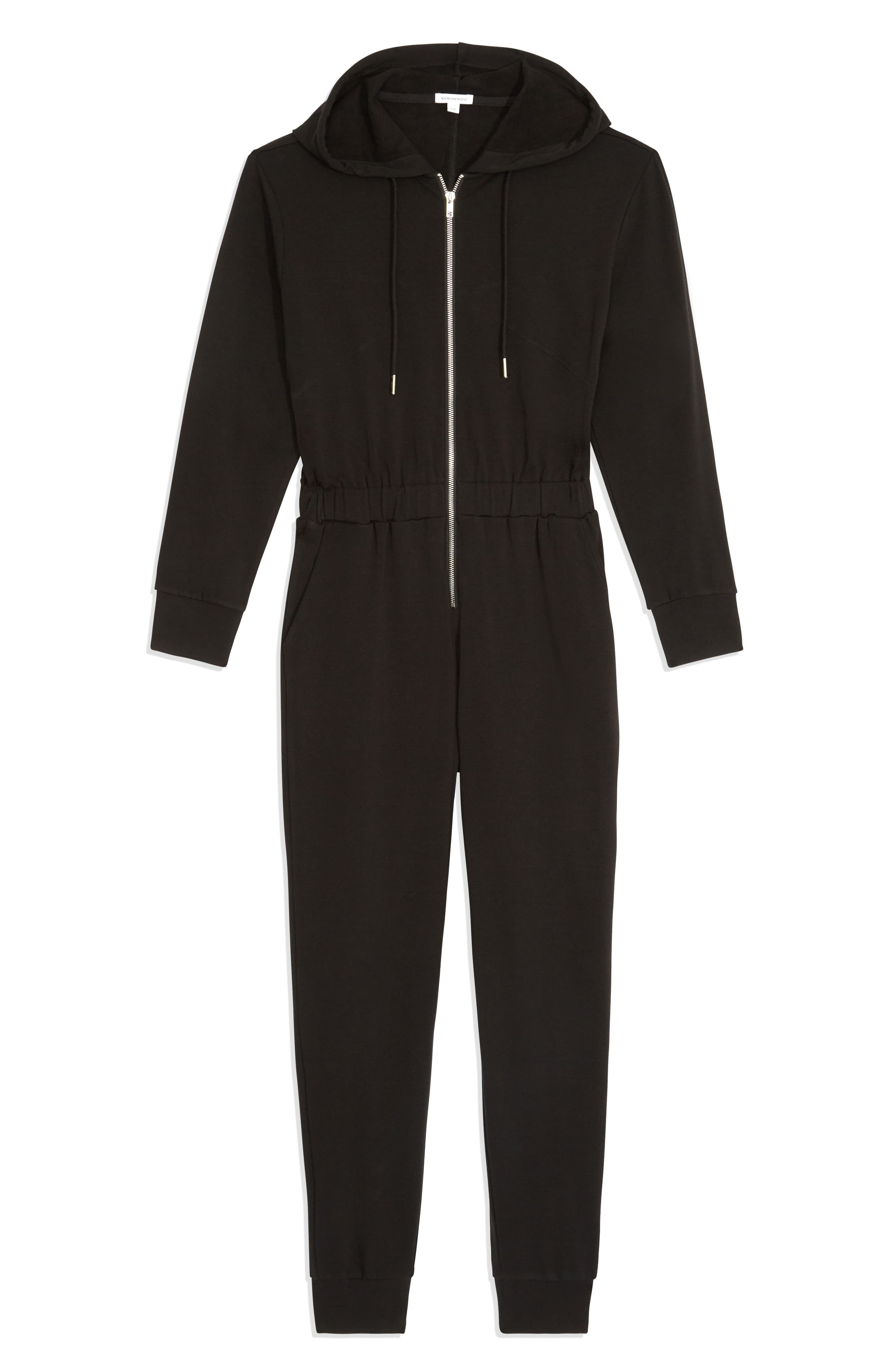 We Wore What Leisure Hooded Jumpsuit 