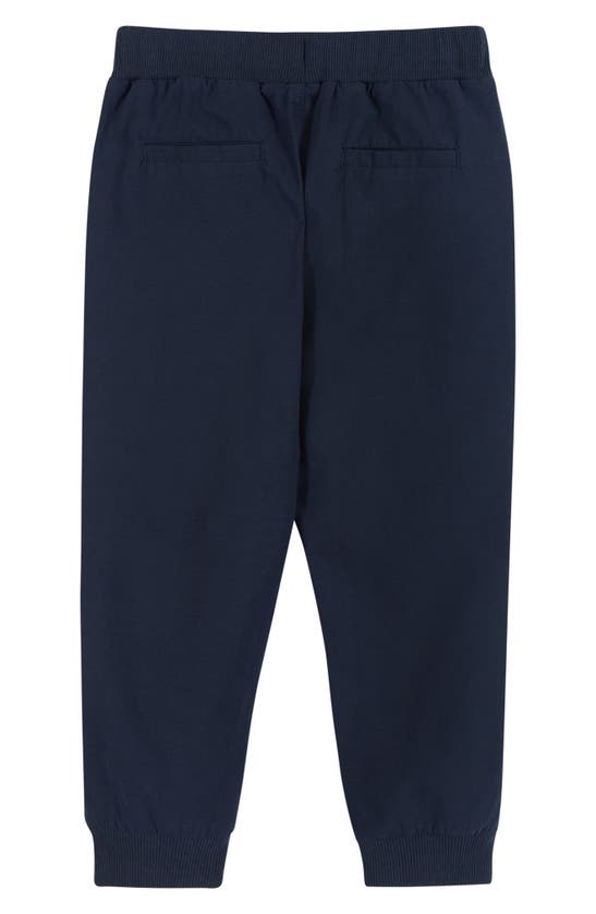 Shop Andy & Evan Cotton Stretch Ripstop Joggers In Navy