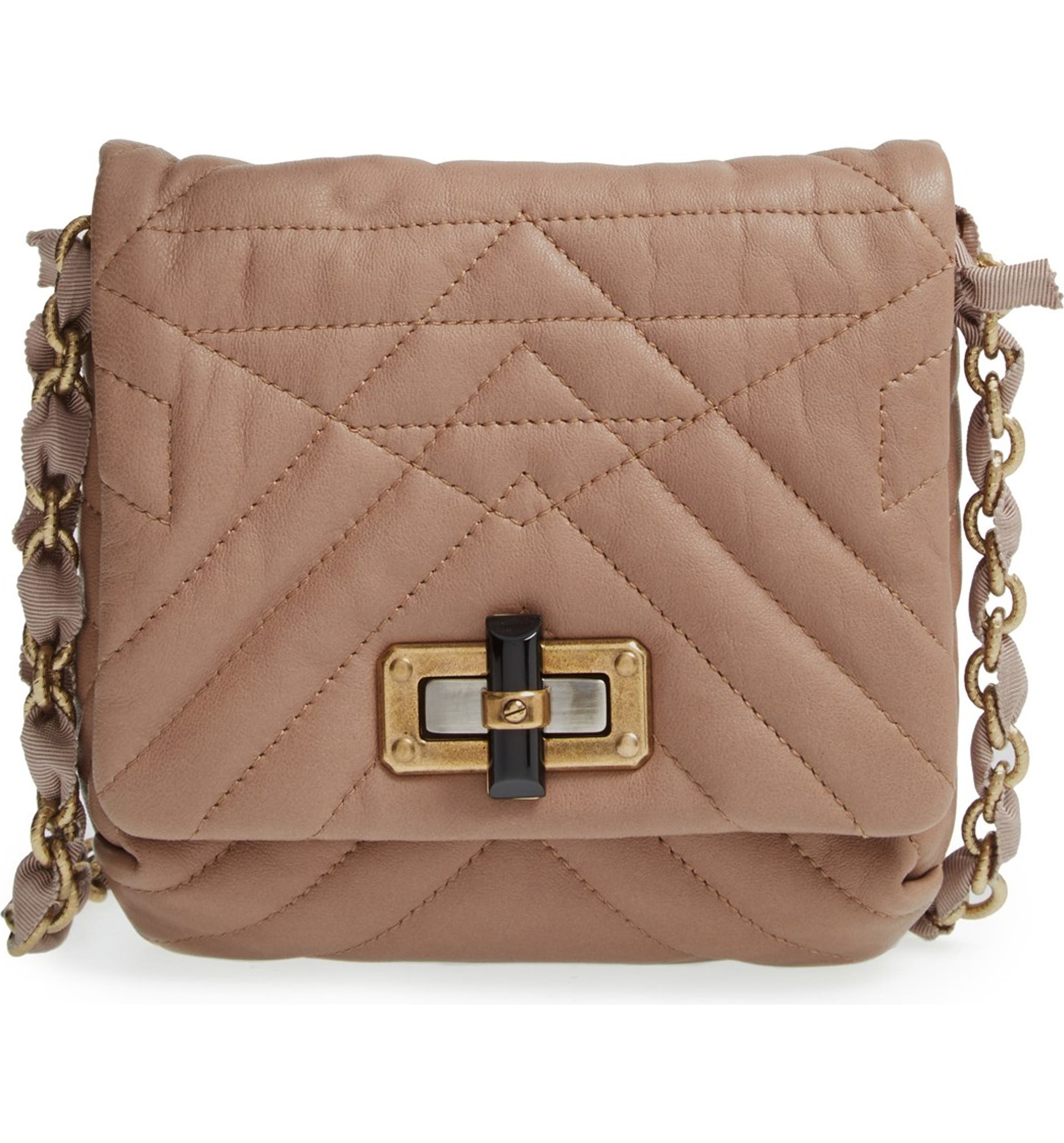 Lanvin 'Happy - Mini Pop' Quilted Lambskin Leather Crossbody Bag ...