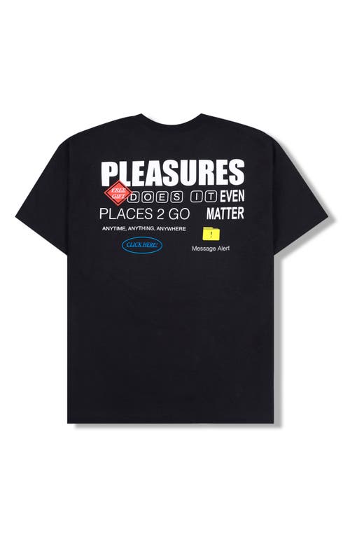 Shop Pleasures Grass Fed Cotton Graphic T-shirt In Black