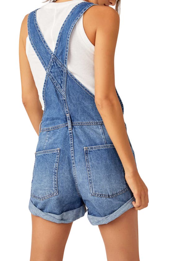 Shop Free People We The Free Ziggy Denim Shortalls In Mantra