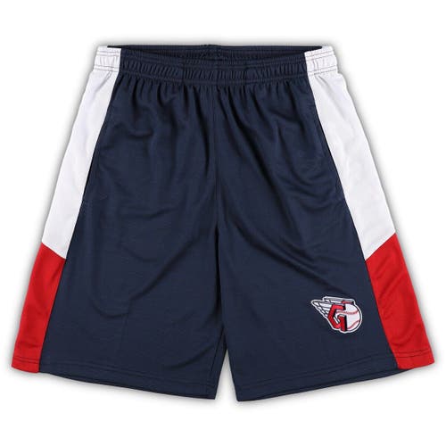 PROFILE Men's Navy Cleveland Guardians Big & Tall Team Shorts