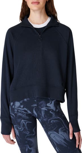 Sweaty Betty Revive Rib Trim Half-Zip Pullover