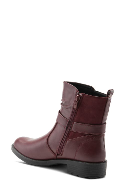 Flexus By Spring Step Cahur Bootie In Bordeaux