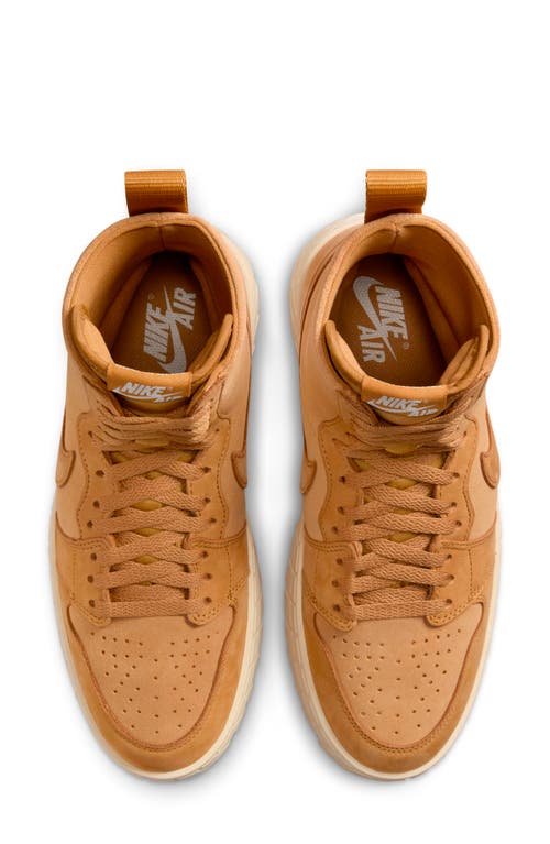 Shop Jordan Air  1 Brooklyn Platform Sneaker In Wheat/muslin/wheat