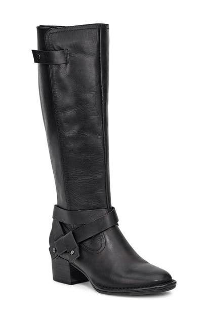 Ugg Bandara Knee High Boot In Black Leather | ModeSens